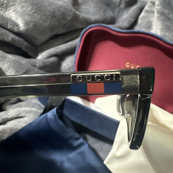 GUCCI GG1116S-003 SQUARE GREY Unisex Men’s Women’s Sunglasses - Picture 5 of 11